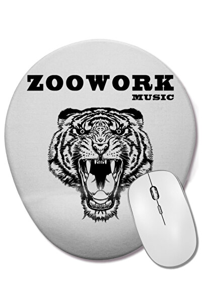 BASKI DÜNYASI Mouse Pad oval Zoowork Music cu suport pentru încheietura mâinii