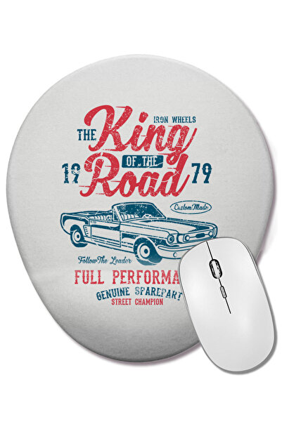 BASKI DÜNYASI Mouse Pad oval King Of The Road Convertible cu suport pentru în...