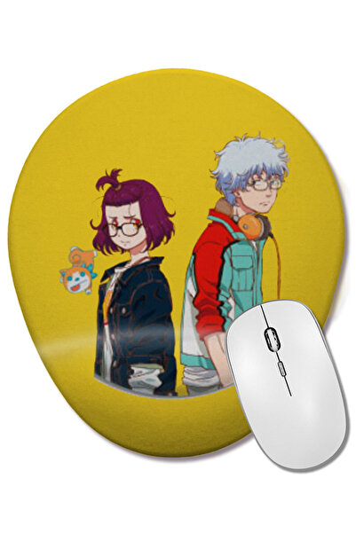 BASKI DÜNYASI Mouse Pad oval Godzilla Singular Point cu suport pentru încheietura mâinii