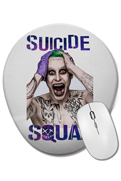 BASKI DÜNYASI Suicide Squad Mouse Pad oval cu suport pentru încheietura mâinii