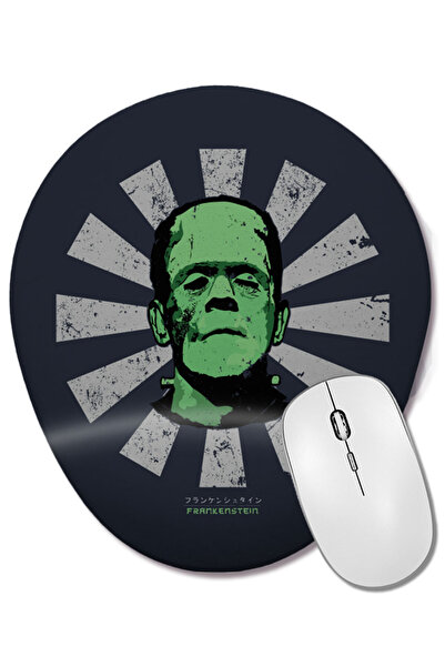 BASKI DÜNYASI Frankenstein Retro Japonez Covoraș de mouse oval cu suport pent...
