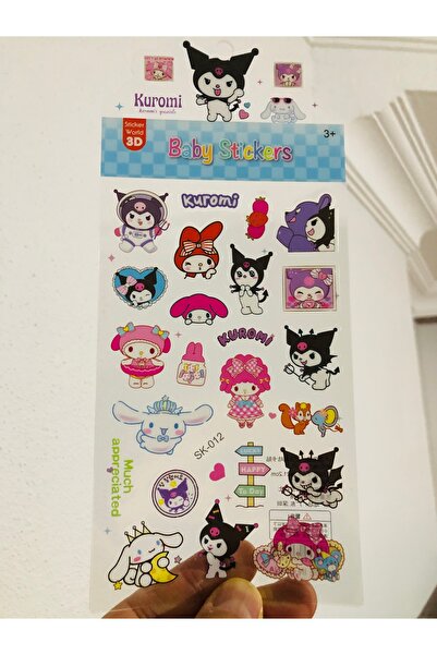 Açıkmeşe Ev Yaşam Ürünleri Kuromi Telefon Defter Çanta Duvar Süs Etiket  Stic...