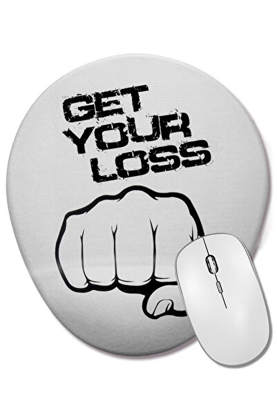 BASKI DÜNYASI Obțineți mouse pad oval cu suport pentru încheietura mâinii Los...