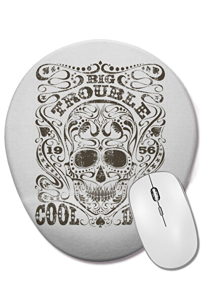 BASKI DÜNYASI Big Trouble III Mouse Pad oval cu suport pentru încheietura mâinii