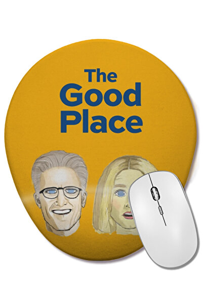 BASKI DÜNYASI The Good Place 06 Mouse Pad oval cu suport pentru încheietura m...