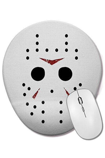 BASKI DÜNYASI Mouse Pad oval Jason cu suport pentru încheietura mâinii