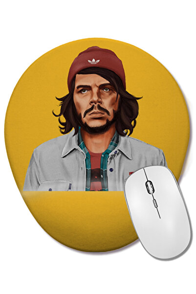 BASKI DÜNYASI Mouse Pad oval hipster Che Guevara cu suport pentru încheietura...