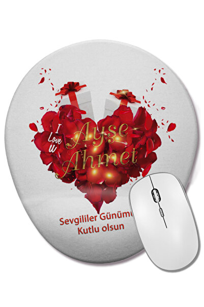 BASKI DÜNYASI Cadou pentru iubit de Ziua Îndrăgostiților 0202 Mouse Pad oval ...