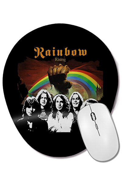 BASKI DÜNYASI Mouse Pad oval Rainbow Blackmore cu suport pentru încheietura m...