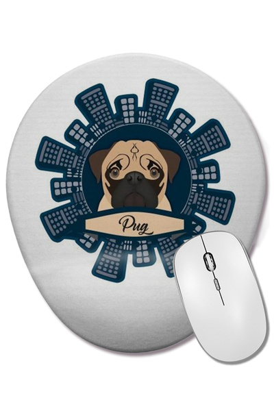 BASKI DÜNYASI Mouse Pad oval cu suport pentru încheietura mâinii pentru câine...