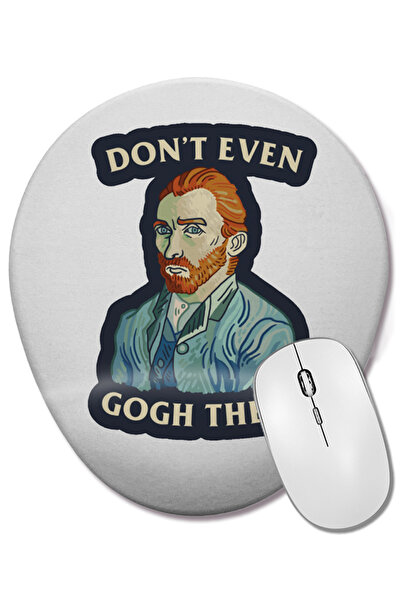 BASKI DÜNYASI Mouse Pad oval cu suport pentru încheietura mâinii Van Gogh Don...
