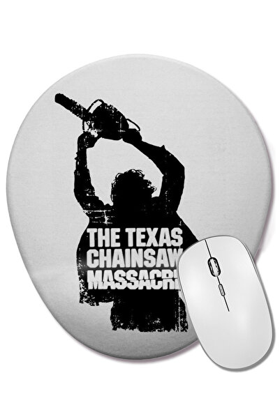 BASKI DÜNYASI Mouse Pad oval The Texas Chainsaw Massacre cu suport pentru înc...