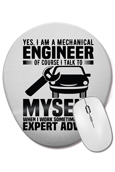 BASKI DÜNYASI Da, sunt un mouse pad mecanic oval 01 cu suport pentru încheietura mâinii