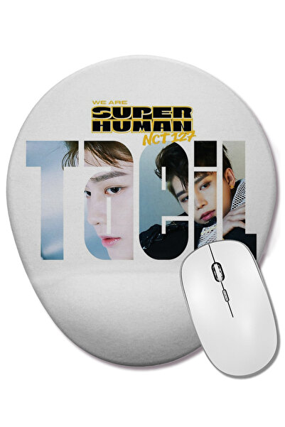 BASKI DÜNYASI Mouse Pad oval NCT 127 Taeil Superhuman cu suport pentru închei...