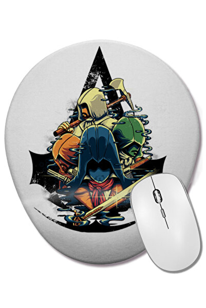 BASKI DÜNYASI Mouse Pad oval Assassins Creed Unity cu suport pentru încheietu...