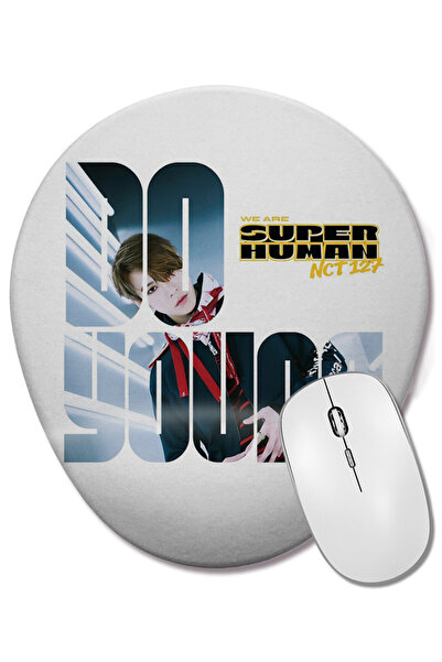 BASKI DÜNYASI Mouse Pad oval NCT 127 Doyoung Superhuman cu suport pentru înch...