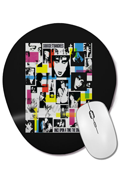 BASKI DÜNYASI Siouxsie And The Banshees 01 Овална подложка за мишка с опора з...