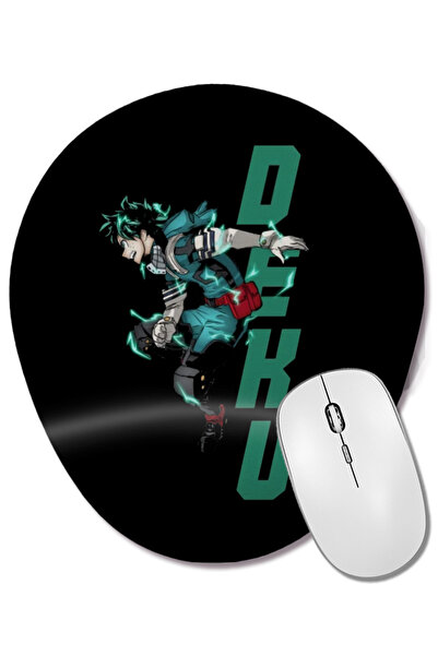 BASKI DÜNYASI My Hero Academia Deku 01 Oval Mouse Pad with Wrist Support