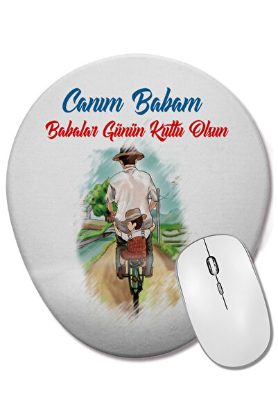 BASKI DÜNYASI Δώρο για την Ημέρα του Πατέρα 0012 Οβάλ ποντίκι με υποστήριξη κ...