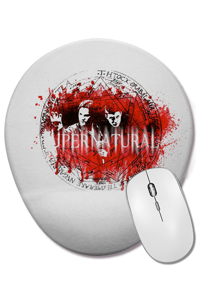 BASKI DÜNYASI Mouse Pad oval Supernatural Winchester cu suport pentru încheie...