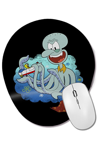 BASKI DÜNYASI Un vis înfricoșător SpongeBob Mouse Pad oval cu suport pentru î...