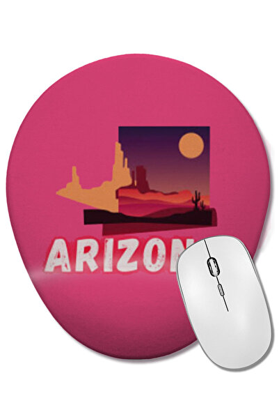 BASKI DÜNYASI Mouse Pad oval american Arizona cu suport pentru încheietura mâ...