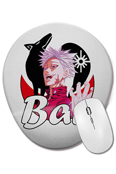 BASKI DÜNYASI Nanatsu No Taizai Ban Οβάλ ποντίκι με οπίσθιο στήριγμα καρπού