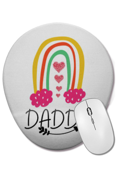 BASKI DÜNYASI Mouse Pad oval DAD cu suport pentru încheietura mâinii
