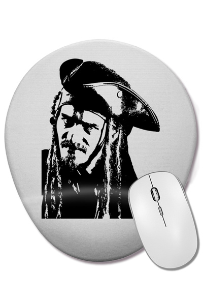 BASKI DÜNYASI Mouse Pad oval Pirata 02 cu suport pentru încheietura mâinii