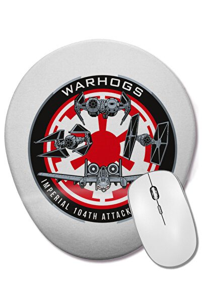 BASKI DÜNYASI Warhogs imperial 104 Tk Attack Squadron Mouse Pad oval cu supor...