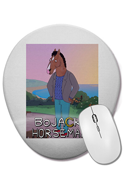 BASKI DÜNYASI BoJack Horseman 04 Οβάλ ποντίκι με οπίσθια υποστήριξη καρπού