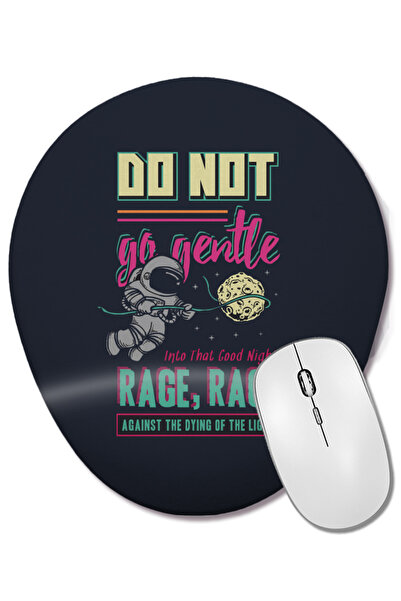 BASKI DÜNYASI Mouse Pad oval cu suport pentru încheietura mâinii, cu citatul ...