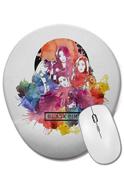 BASKI DÜNYASI Blackpink Blackpink Mouse Pad oval cu suport pentru încheietura...