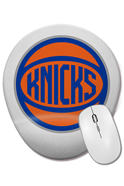 BASKI DÜNYASI Οβάλ ποντίκι με υποστήριξη καρπού με λογότυπο της New York Knicks