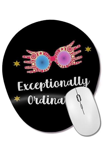 BASKI DÜNYASI Hp Luna Lovegood Exceptionally Ordinary Oval Mouse Pad with Wri...