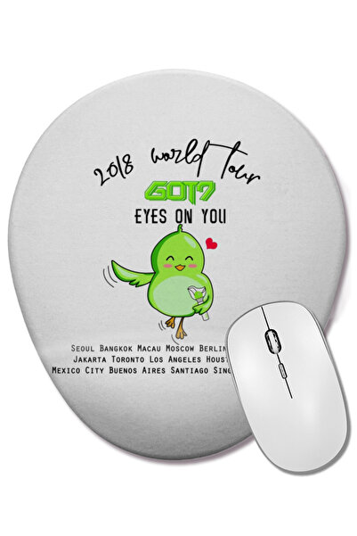 BASKI DÜNYASI 2018 Got7 World Tour Eyes On You 02 Mouse Pad oval cu suport pe...
