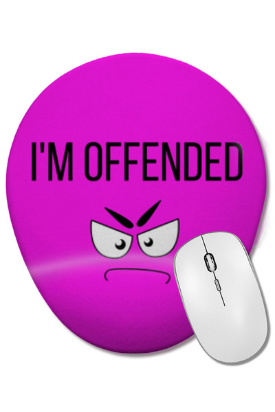 BASKI DÜNYASI Mouse Pad oval cu suport pentru încheietura mâinii i Love Bush ...