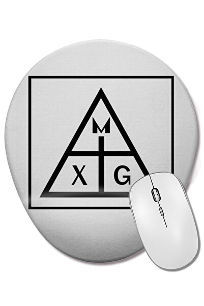 BASKI DÜNYASI Mouse Pad oval MXG Arte Preta cu suport pentru încheietura mâinii
