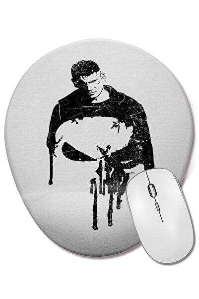 BASKI DÜNYASI Justiceiro Modelo подложка за мишка с овална форма и опора за к...