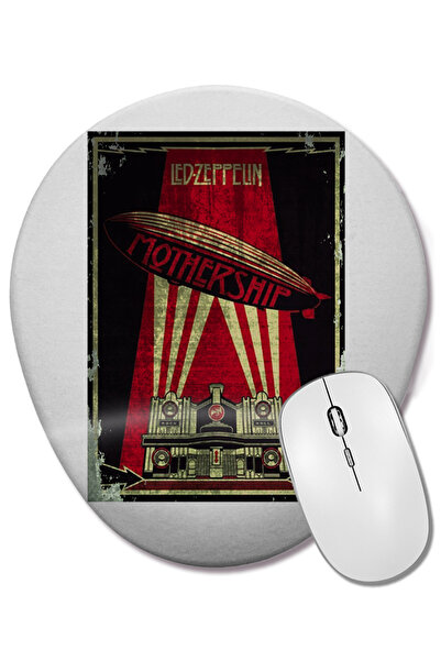 BASKI DÜNYASI Mouse Pad oval Led Zeppelin cu suport pentru încheietura mâinii