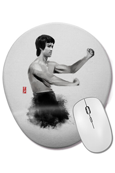BASKI DÜNYASI Οβάλ ποντίκι με υποστήριξη καρπού Bruce Lee