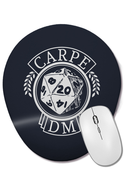 BASKI DÜNYASI Mouse Pad oval Dungeons And Dragons Carpe DM cu suport pentru î...