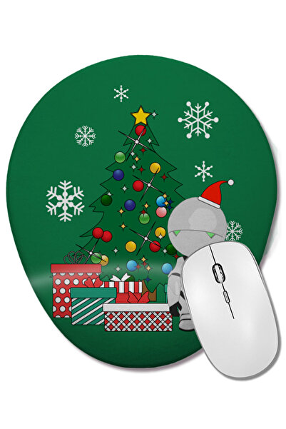 BASKI DÜNYASI Mouse Pad oval Marvin, Androidul Paranoid, în jurul pomului de ...