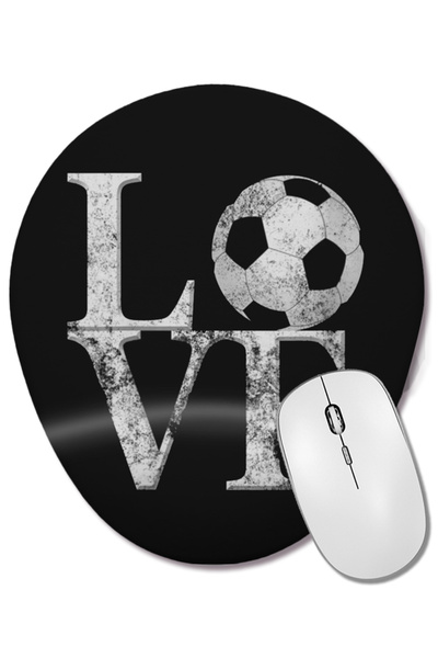 BASKI DÜNYASI Οβάλ ποντίκι ποντικοπολίτης με στήριγμα καρπού για την αγάπη το...