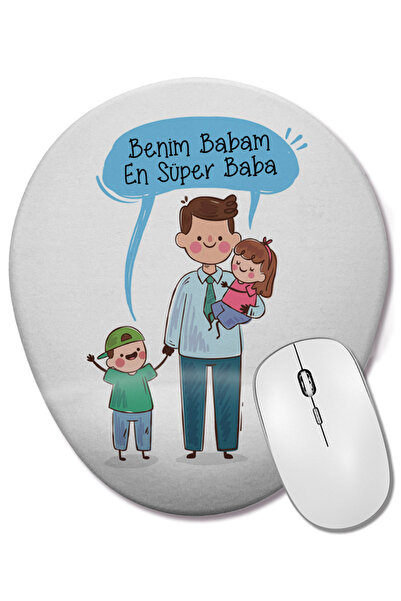 BASKI DÜNYASI Δώρο για την Ημέρα του Πατέρα 12013 Οβάλ ποντίκι με υποστήριξη ...