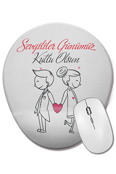 BASKI DÜNYASI Δώρο για την Ημέρα του Αγίου Βαλεντίνου 0214 Οβάλ ποντίκι με υπ...