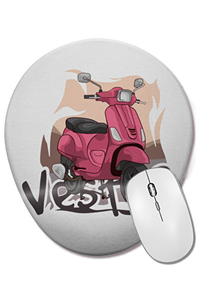 BASKI DÜNYASI Οβάλ ποντίκι με υποστήριξη καρπού Vespa Club