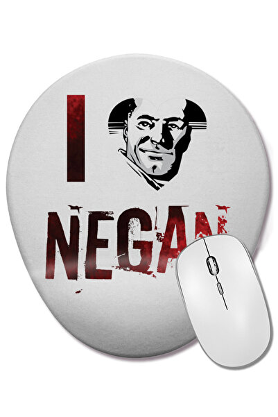 BASKI DÜNYASI Mouse Pad oval The Walking Dead Negan cu suport pentru încheiet...