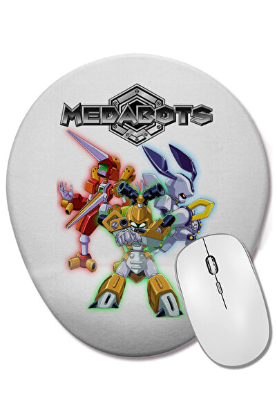 BASKI DÜNYASI Mouse Pad oval Medabots cu suport pentru încheietura mâinii