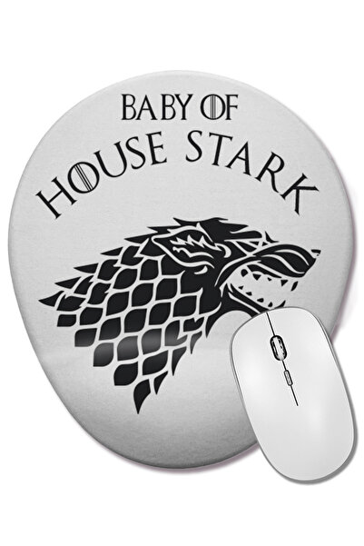 BASKI DÜNYASI Game Of Thrones Baby Of House Stark Mouse Pad oval cu suport pe...
